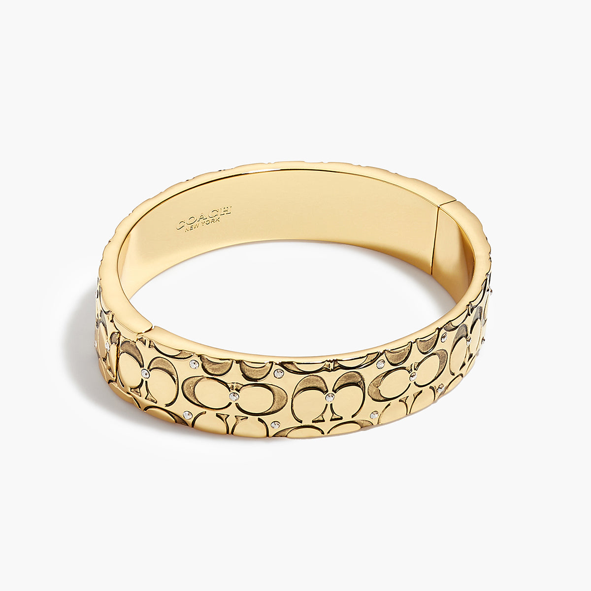 Coach Signature Quilted Bangle Bracelet | LEVISONS