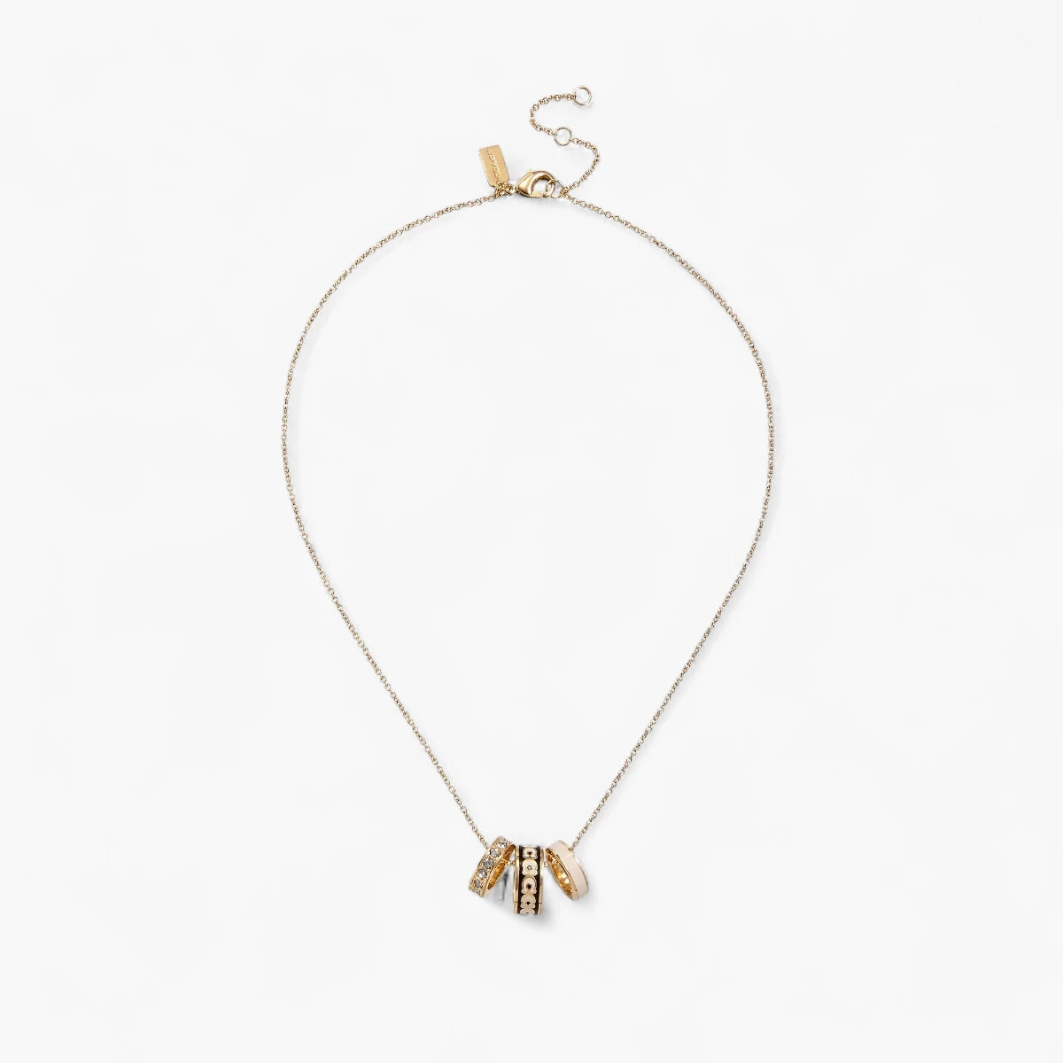 Coach Signature Enamel Rondell Necklace | LEVISONS