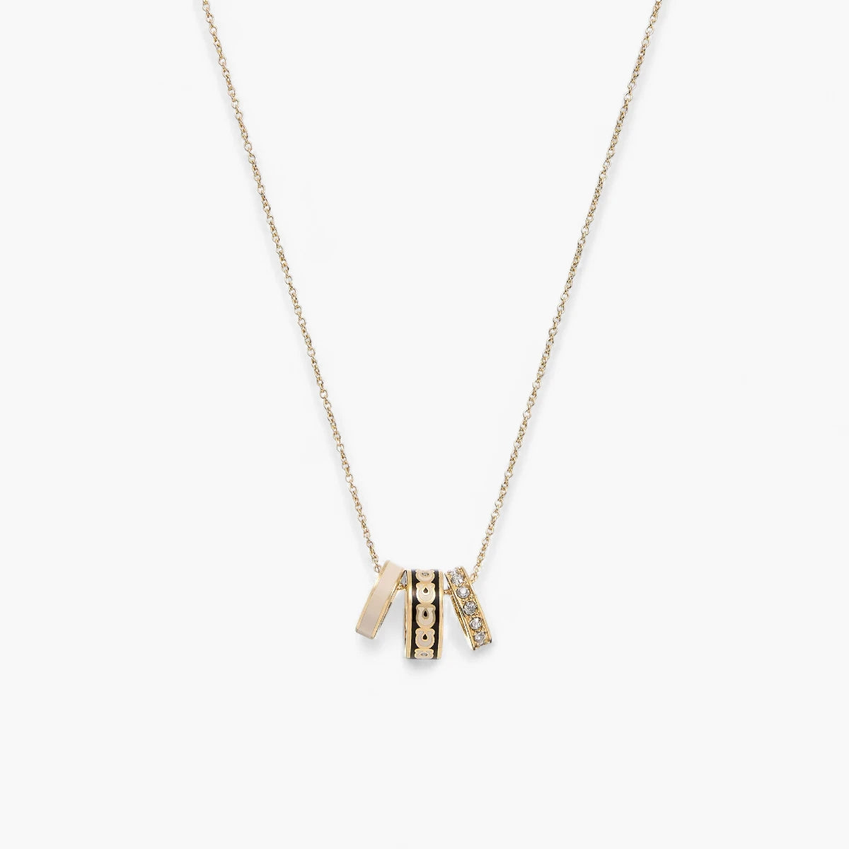 Coach Signature Enamel Rondell Necklace | LEVISONS