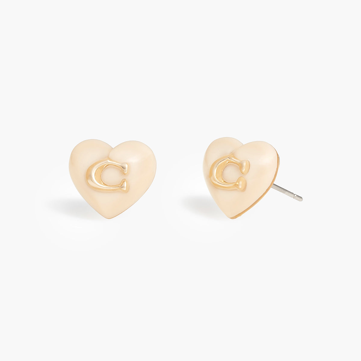 Coach Signature Heart Stud Earrings | LEVISONS