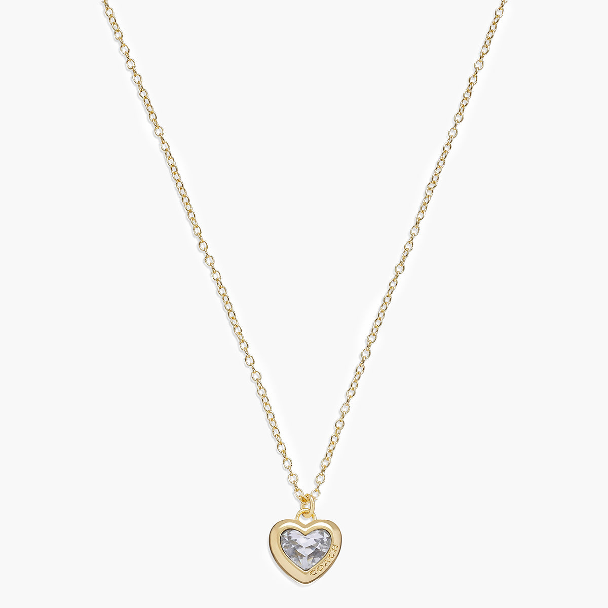 Coach Stone Heart Pendant Necklace | LEVISONS