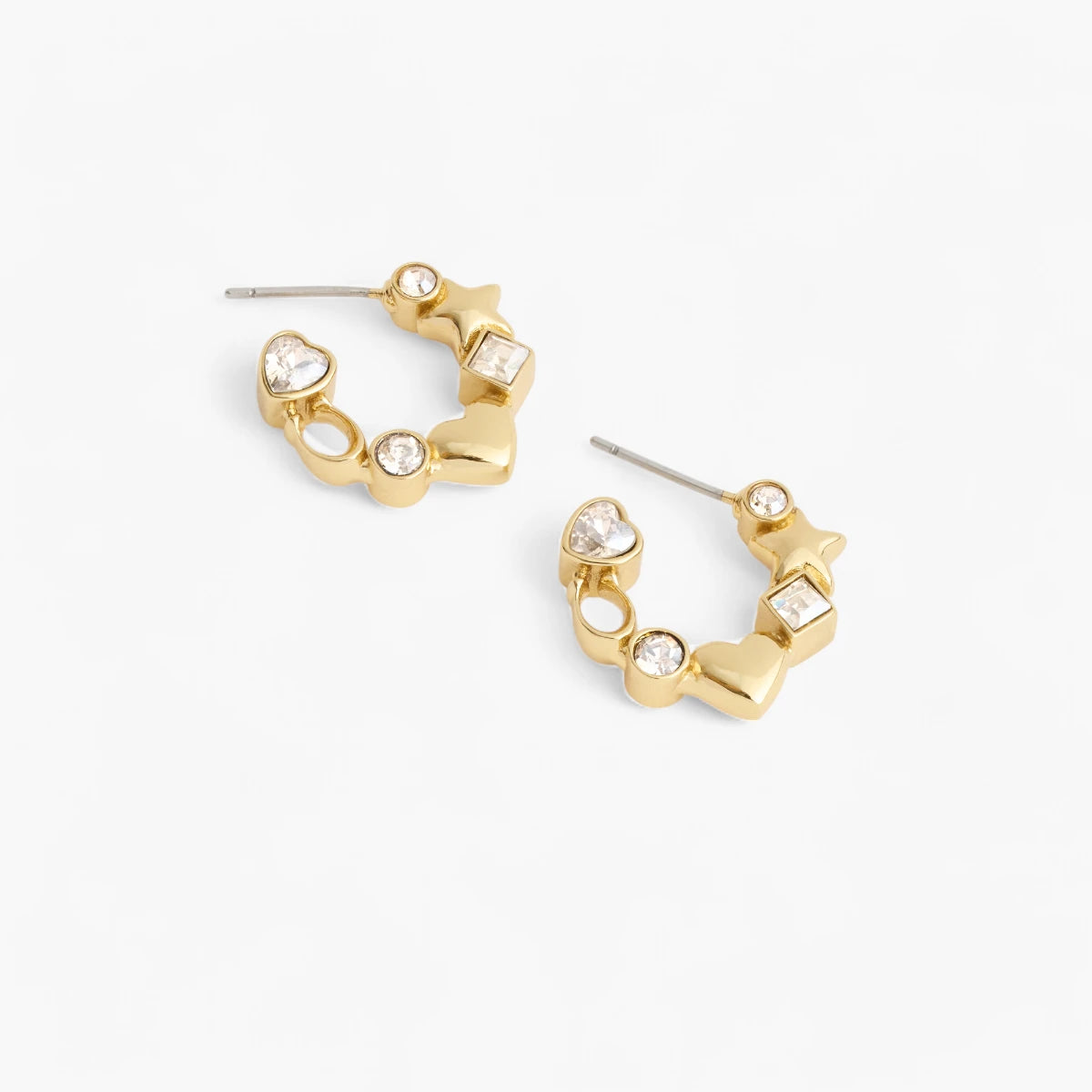 Coach Star Heart Mix Huggie Earrings | LEVISONS