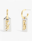Coach Vintage Charms Signature Hangtag Charm Huggies | LEVISONS