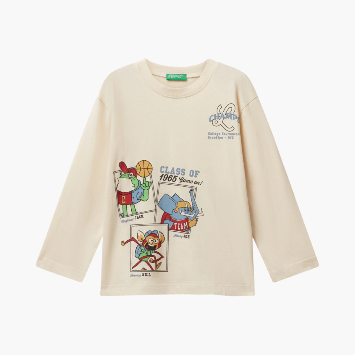 United Colors Of Benetton Boy Kid Long Sleeve T-Shirt With Print | LEVISONS