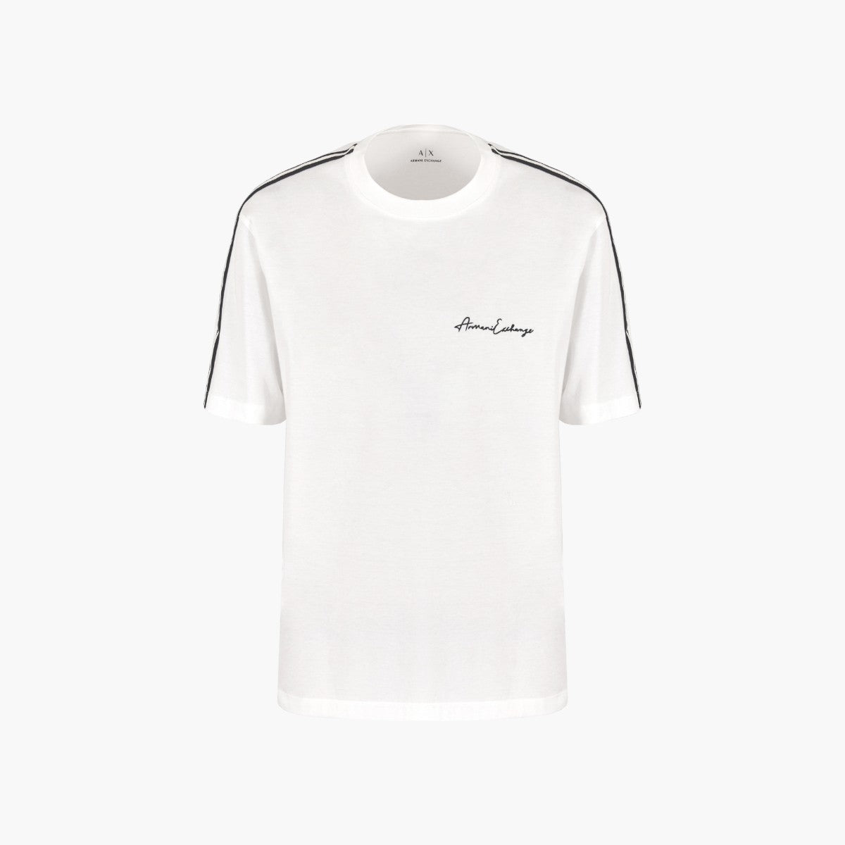 Armani Exchange Signature Logo Cotton Crewneck T-Shirt | LEVISONS