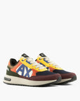 Armani Exchange Logo Lettering Suede Combination Sneakers | LEVISONS