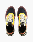 Armani Exchange Logo Lettering Suede Combination Sneakers | LEVISONS