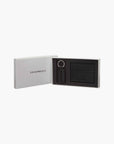 Emporio Armani Leather Card Holder And Keyring | LEVISONS