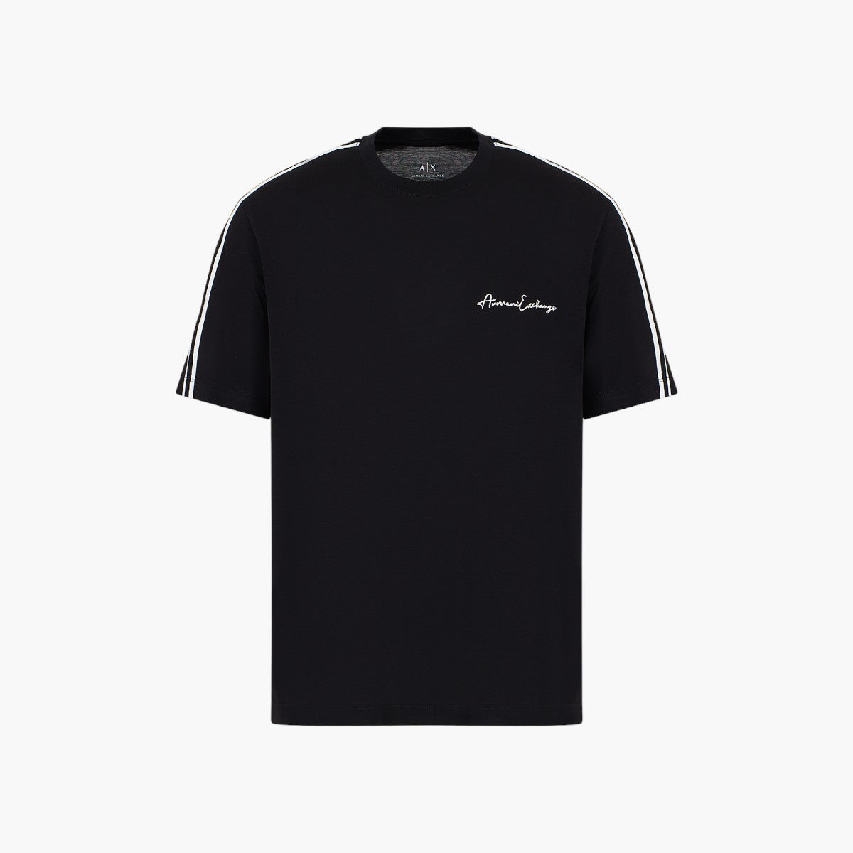 Armani Exchange Signature Logo Cotton Crewneck T-Shirt | LEVISONS