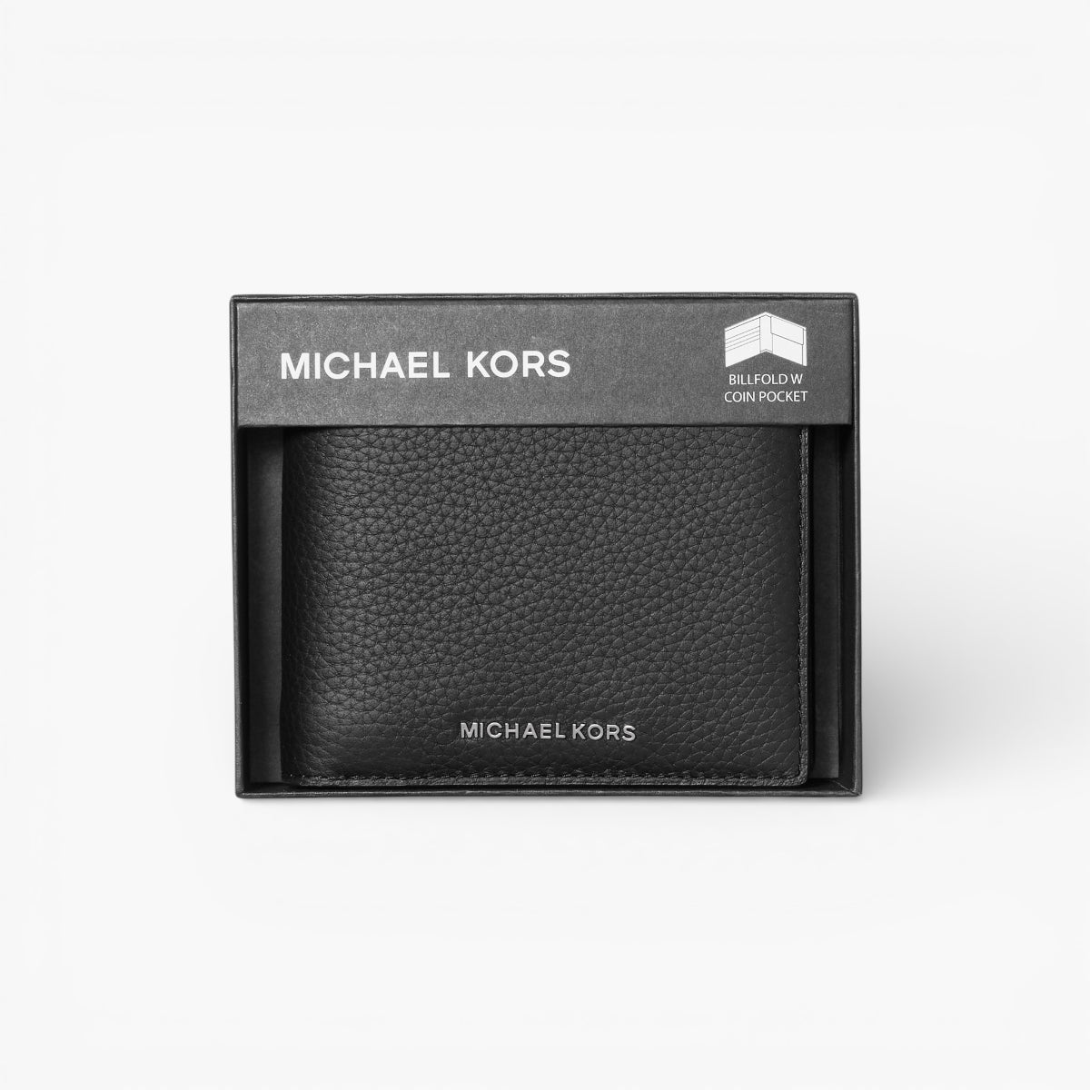 Michael Kors Hudson Pebbled Leather Billfold Wallet | LEVISONS