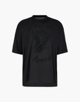 Emporio Armani Cotton Blend Oversized T-Shirt With Embroidered Rhinestone Patch | LEVISONS