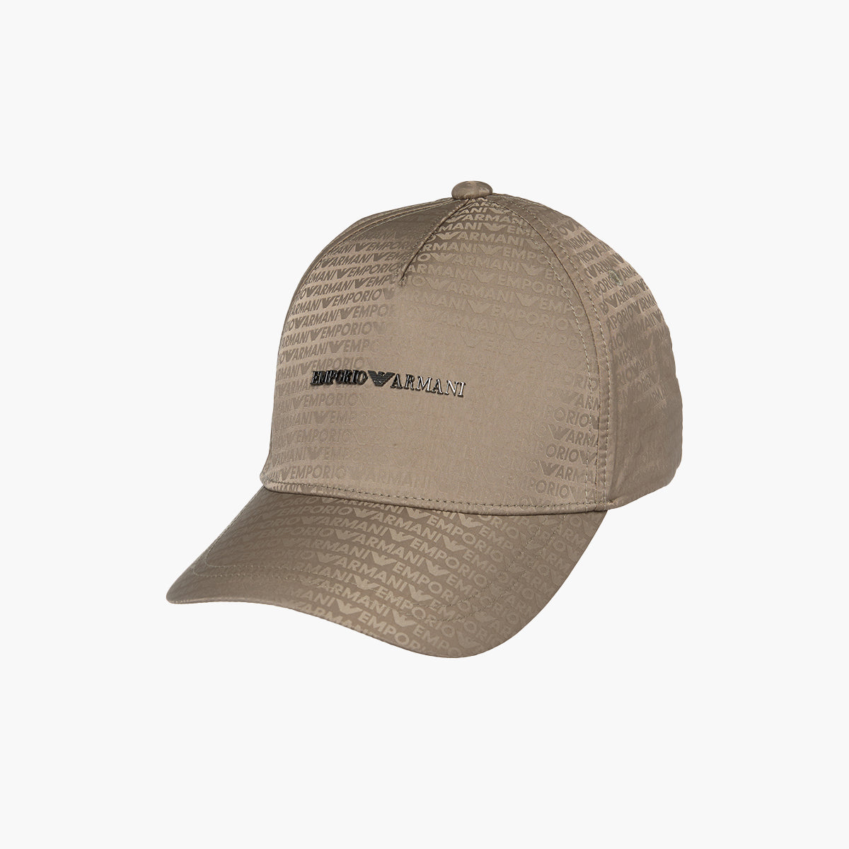 Emporio Armani All-Over Jacquard Logo Baseball Cap With Metal Plate Logo | LEVISONS