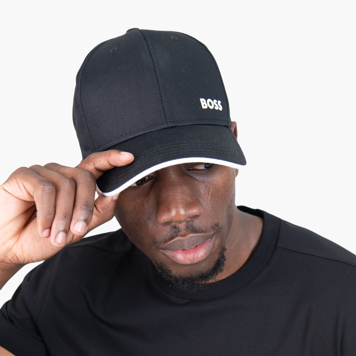 BOSS Green Logo-Print Cap On Cotton Twill | LEVISONS