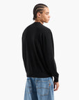 Armani Exchange Regular Fit Wool Crewneck Pullover With Embroidered Macro Eagle | LEVISONS