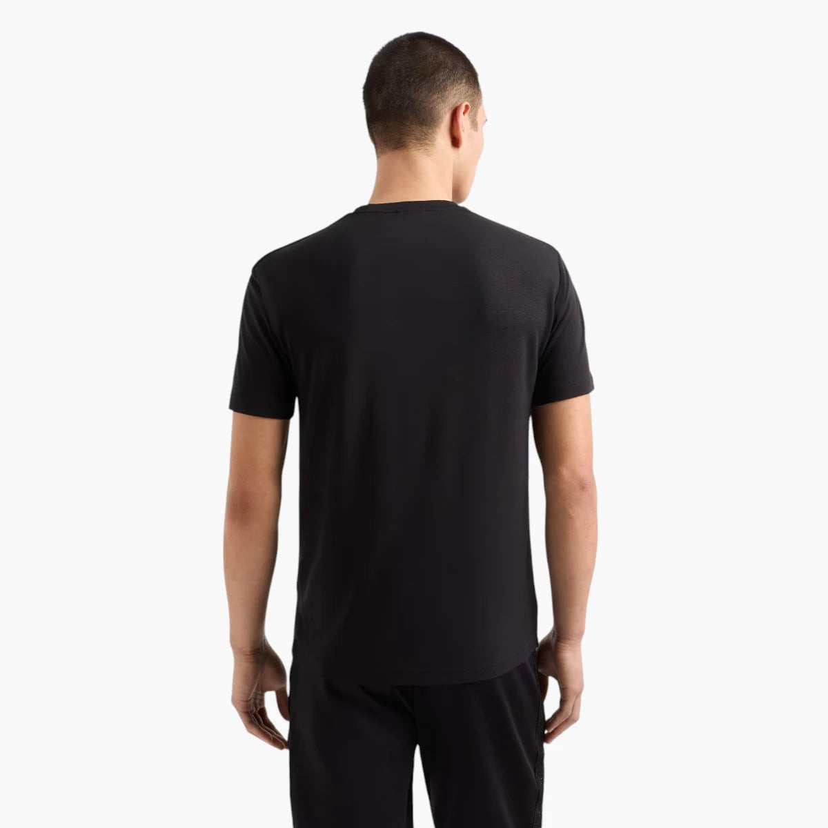 EA7 Gold Label Slim Fit Cotton Crewneck T-Shirt With Shoulder Detailing | LEVISONS