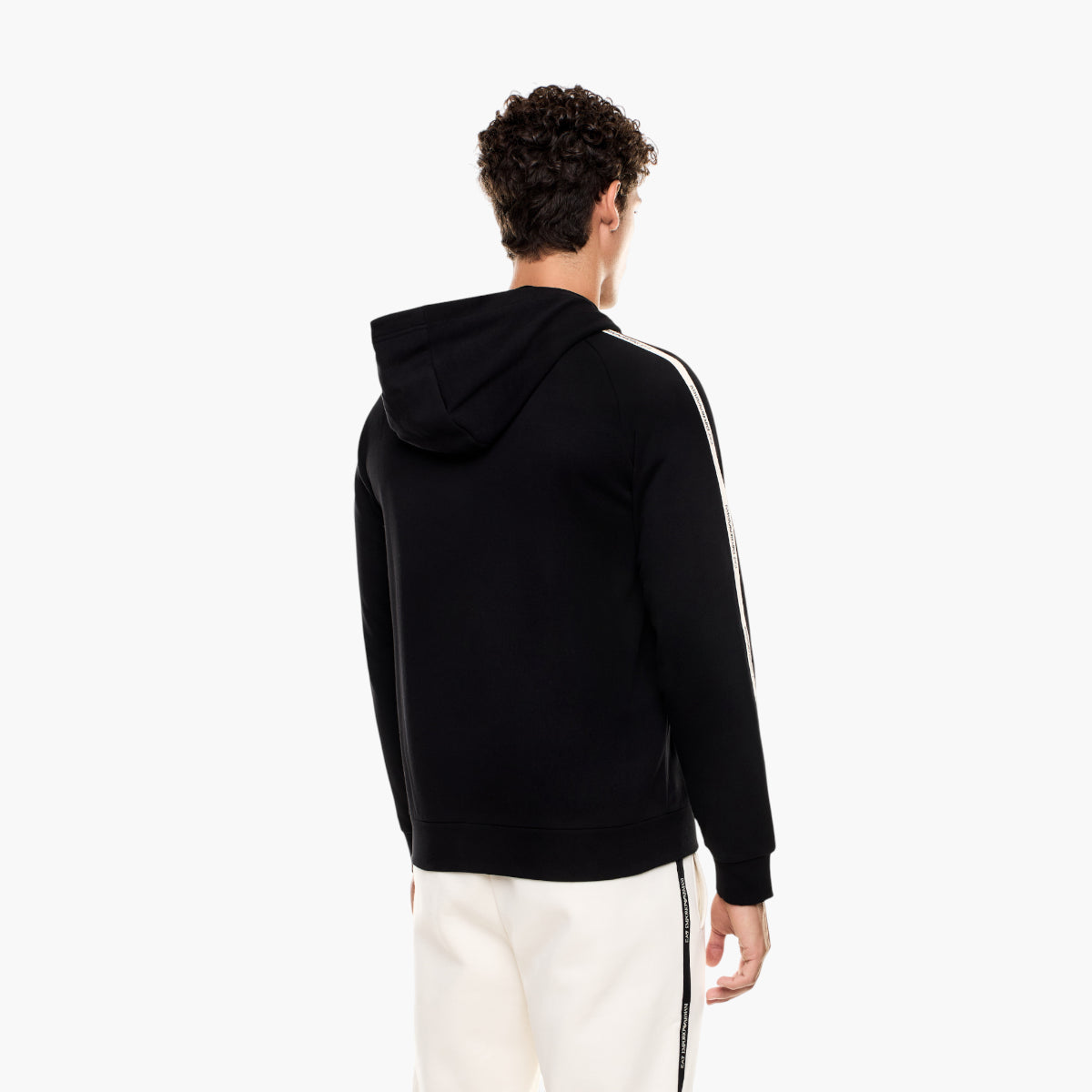 EA7 Regular Fit Logo Series Zip Up Hoodie | LEVISONS