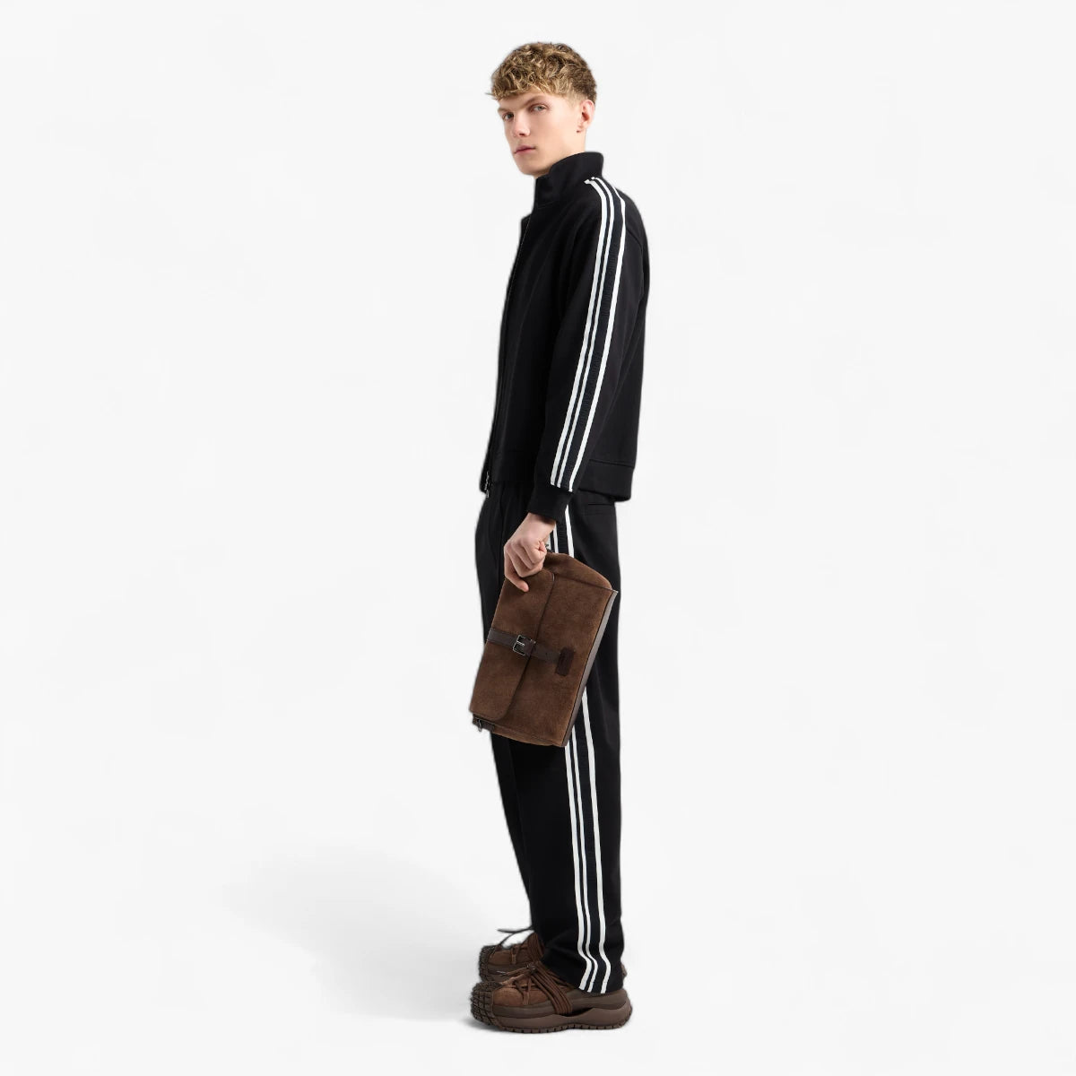 Emporio Armani Asv Trousers With Logo Tape | LEVISONS