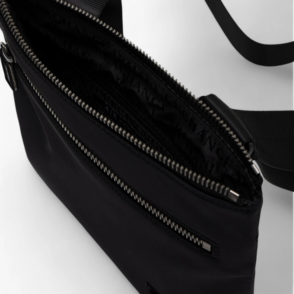 Armani Exchange Icon Crossbody Bag With Monochromatic Logo Patch | LEVISONS