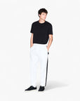 Armani Exchange Regular Fit Cotton Crewneck T-Shirt With Monochromatic Logo Tape | LEVISONS