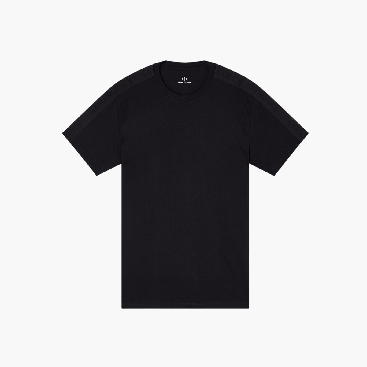 Armani Exchange Regular Fit Cotton Crewneck T-Shirt With Monochromatic Logo Tape | LEVISONS
