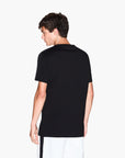 Armani Exchange Regular Fit Cotton Crewneck T-Shirt With Monochromatic Logo Tape | LEVISONS