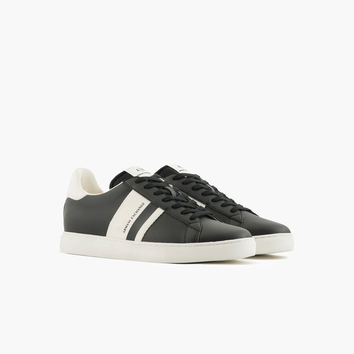 Armani Exchange Basic Eco Leather Suede Blend Sneakers | LEVISONS