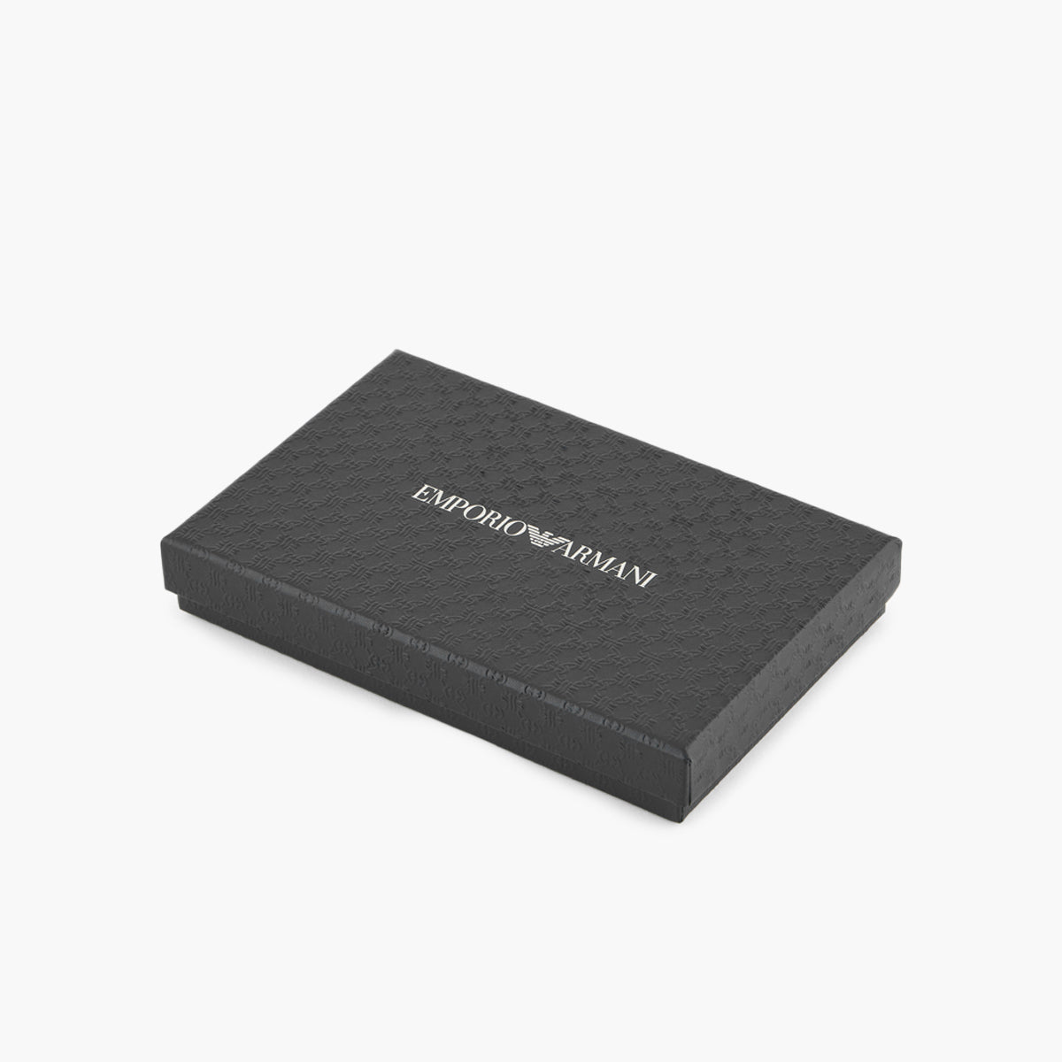 Emporio Armani Leather Wallet With Embossed Pattern And Metal Eagle Logo | LEVISONS