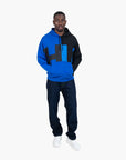 Hugo Blue Cotton-Jersey Sweatshirt With Logo Print | LEVISONS