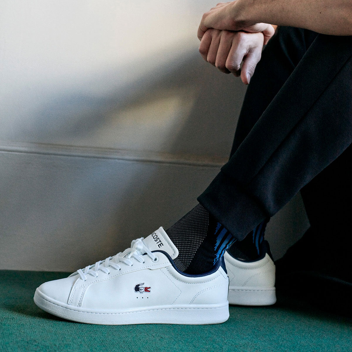 Lacoste Carnaby Pro Leather Tricolour Trainers | LEVISONS