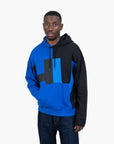 Hugo Blue Cotton-Jersey Sweatshirt With Logo Print | LEVISONS