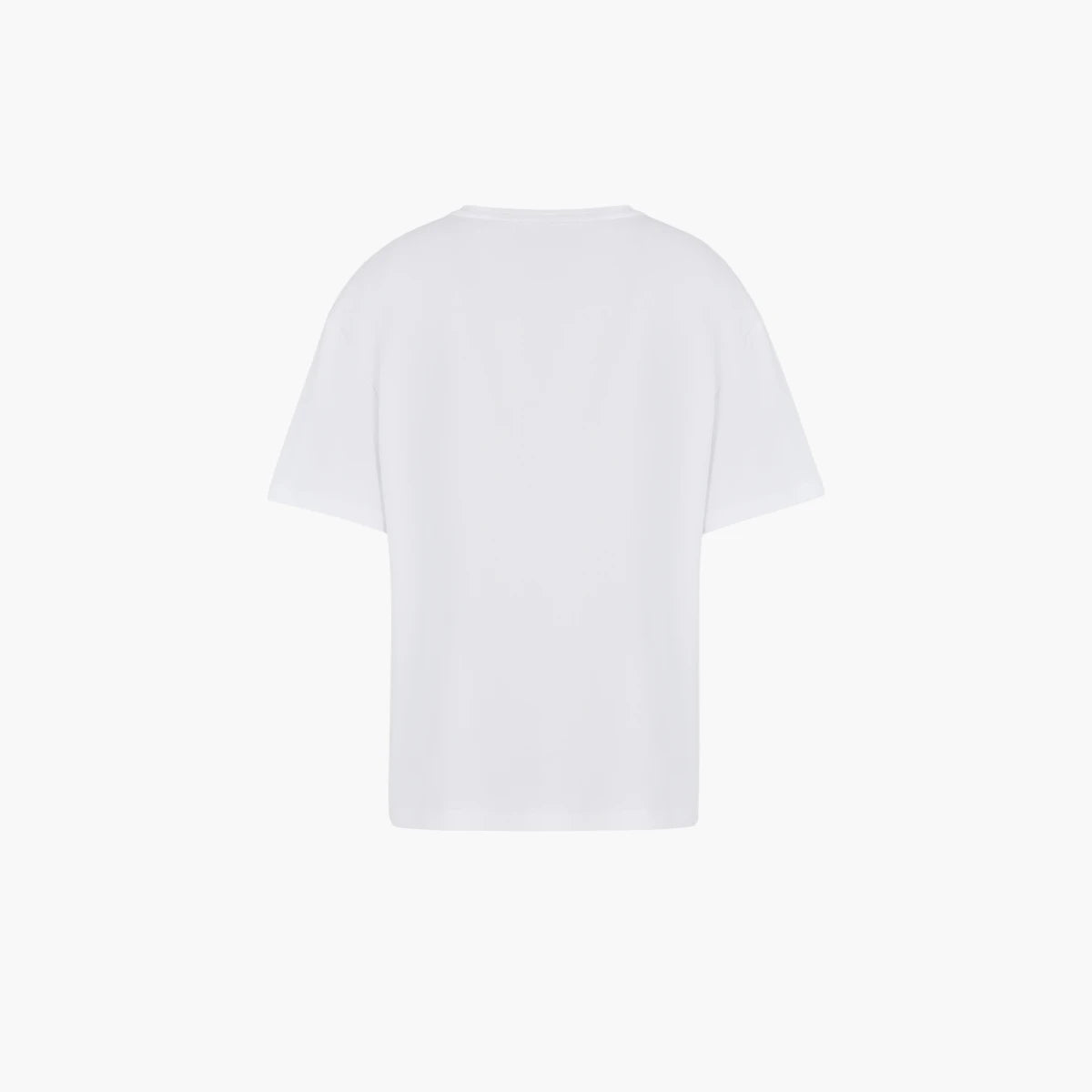 EA7 Relaxed Fit Cotton Crewneck T-Shirt With Metal Logo Plaque | LEVISONS