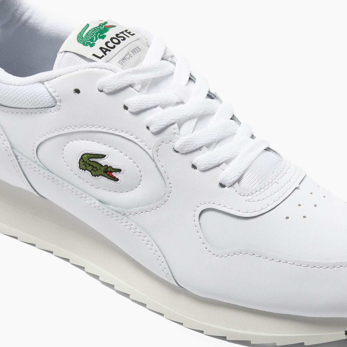 Lacoste Linetrack Leather Trainers | LEVISONS