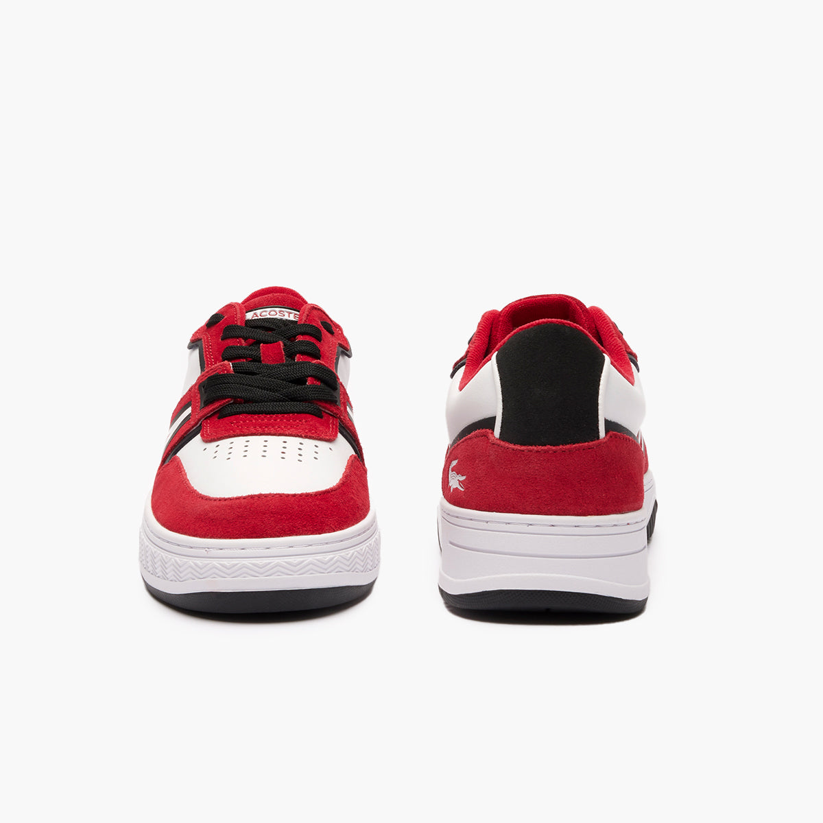 Lacoste L001 Coated Leather Trainers | LEVISONS