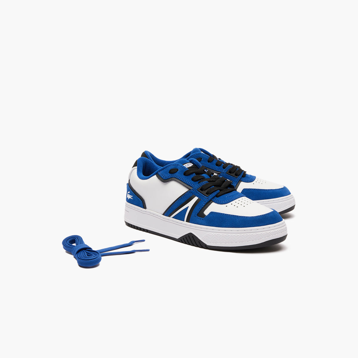 Lacoste L001 Coated Leather Trainers | LEVISONS