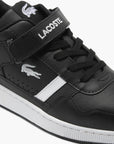 Lacoste T-Clip Velcro Leather Trainers | LEVISONS