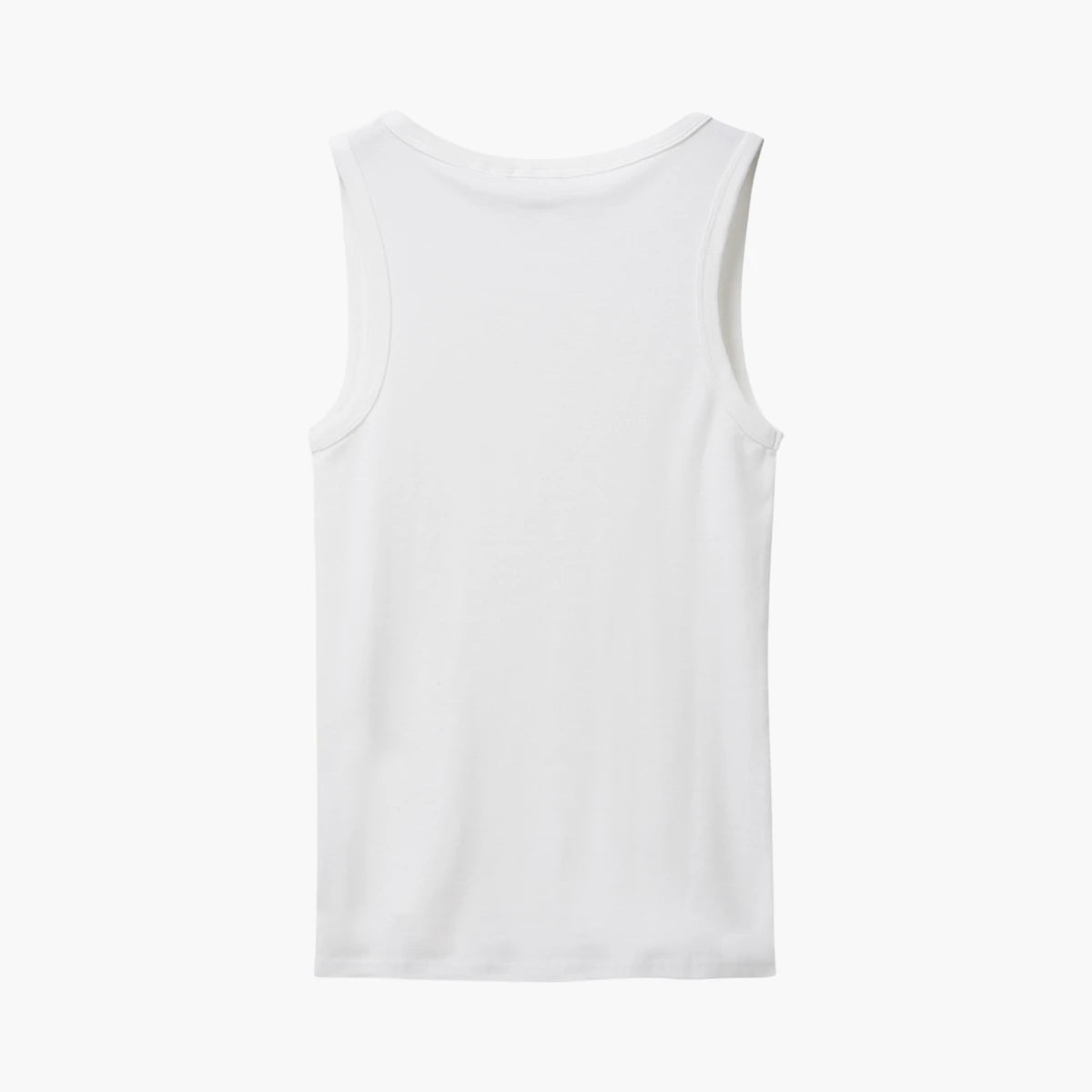 United Colors Of Benetton Woman White Tank Top In Pure Cotton | LEVISONS
