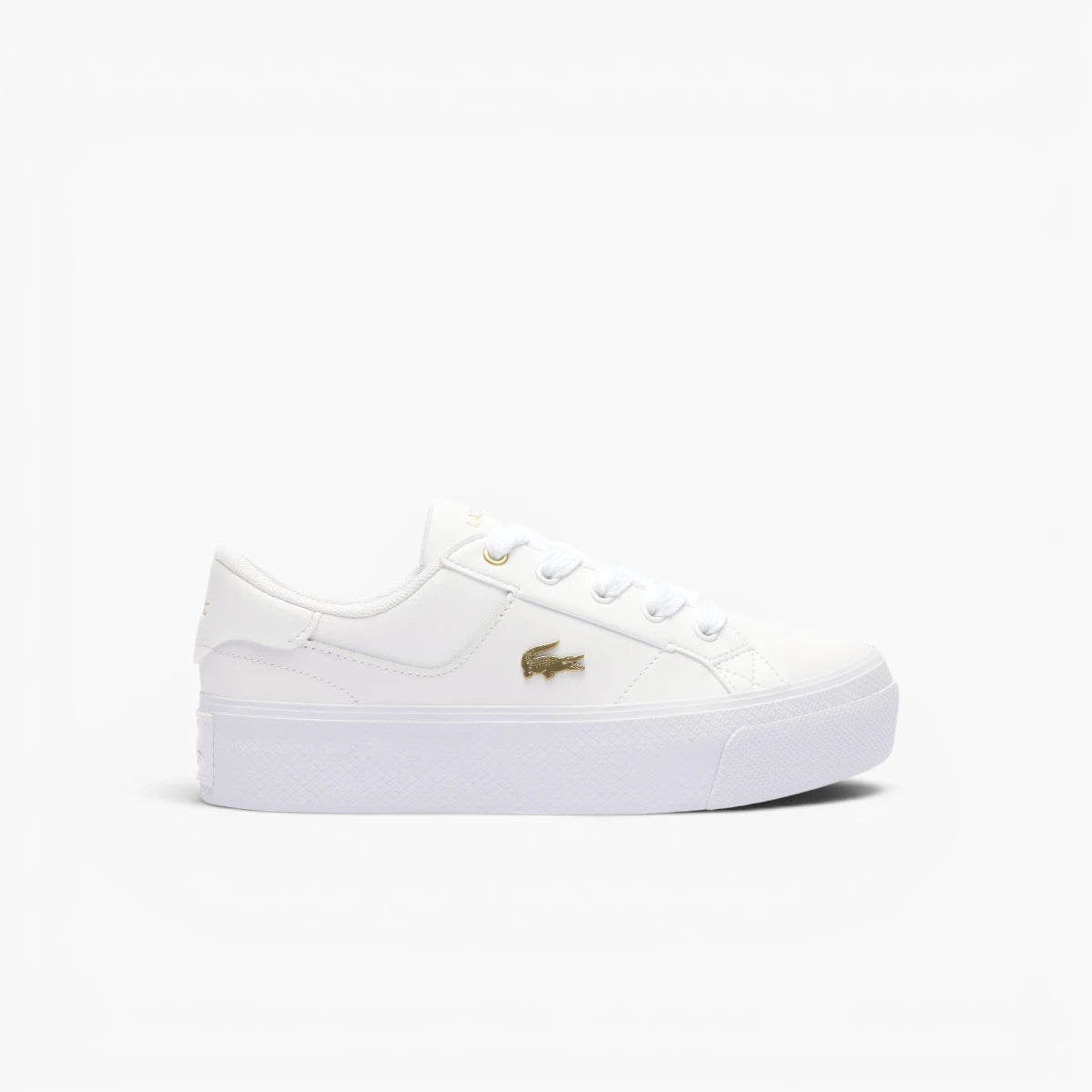 Lacoste Ziane Platform Logo Leather Trainers | LEVISONS