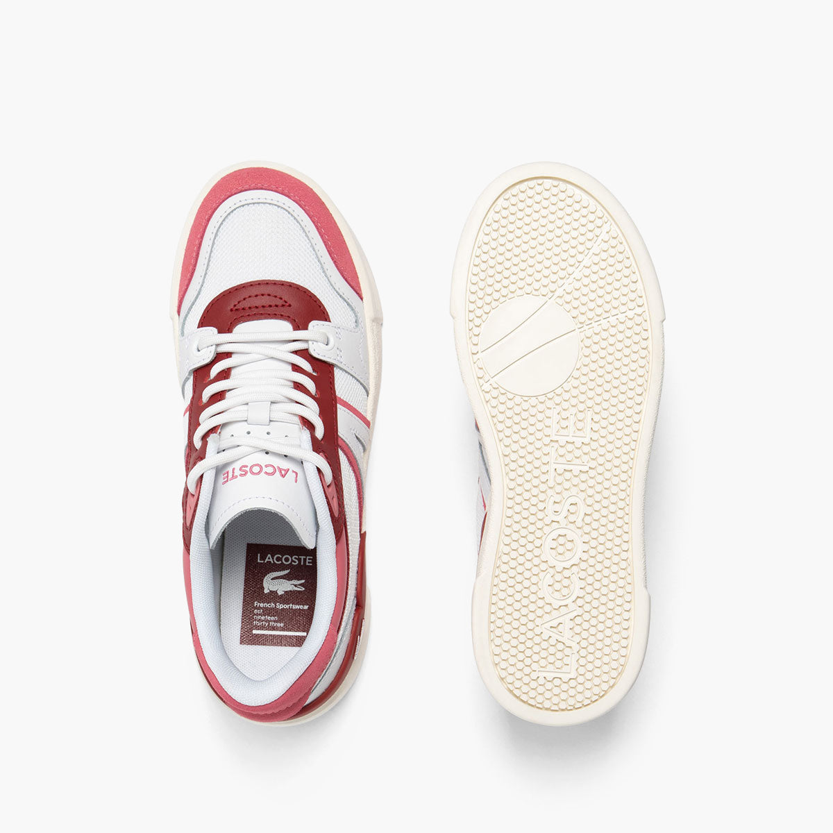 Lacoste L002 Evo Leather And Mesh Trainers | LEVISONS