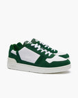 Lacoste T-Clip Contrasted Leather Trainers | LEVISONS