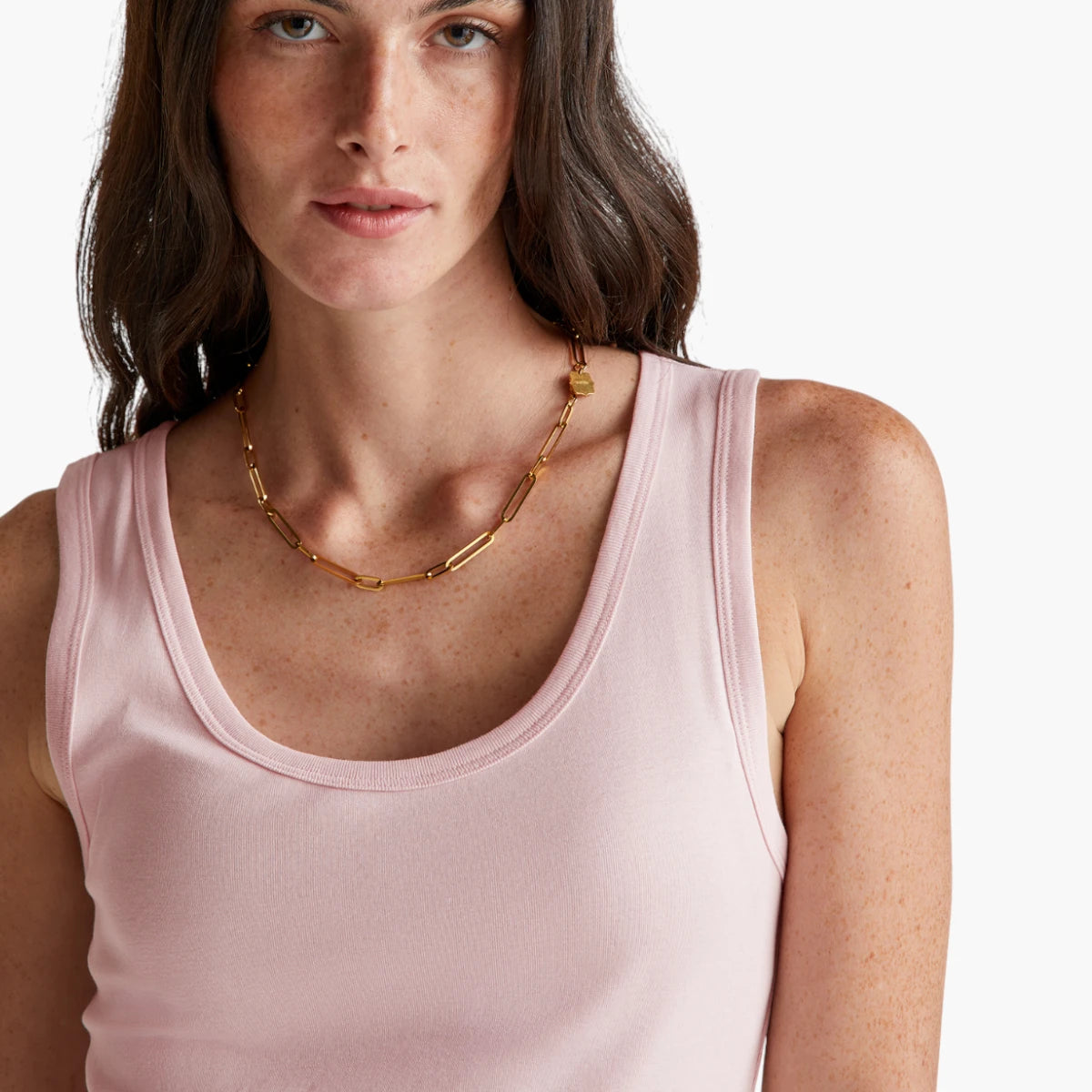 United Colors Of Benetton Woman Pink Tank Top In Pure Cotton | LEVISONS