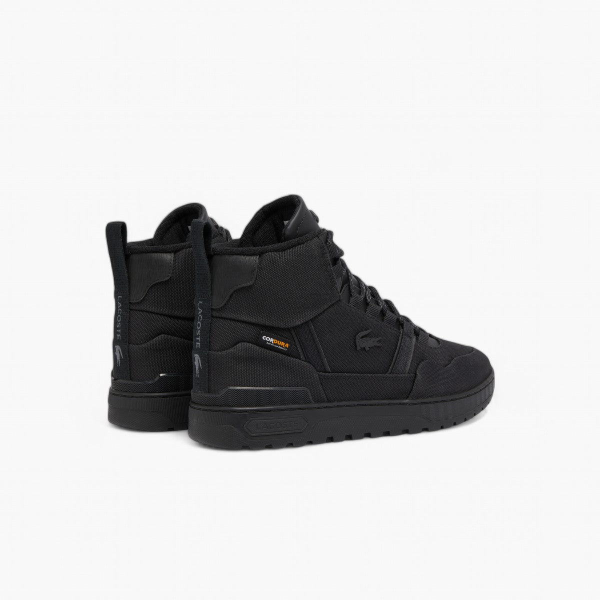 Lacoste T-Clip Mid-Top Trainers | LEVISONS