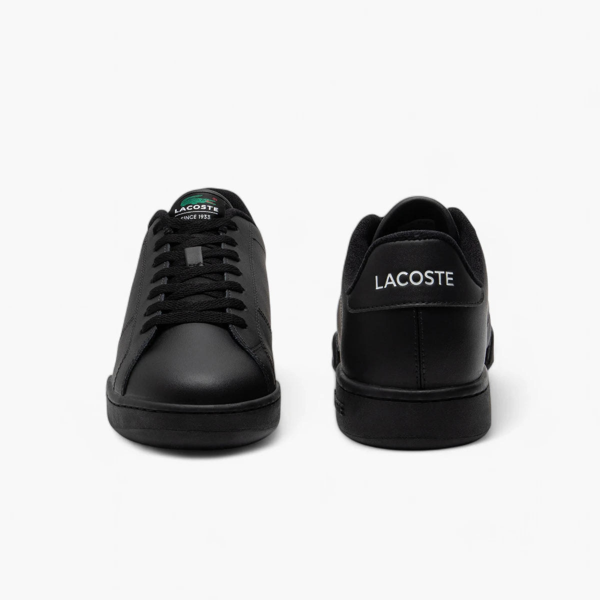 Black Lacoste Men's Carnaby Evo Leather Sneakers Men's