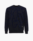 Armani Exchange Logo All Over Flock Print Fleece Sweatshirt | LEVISONS