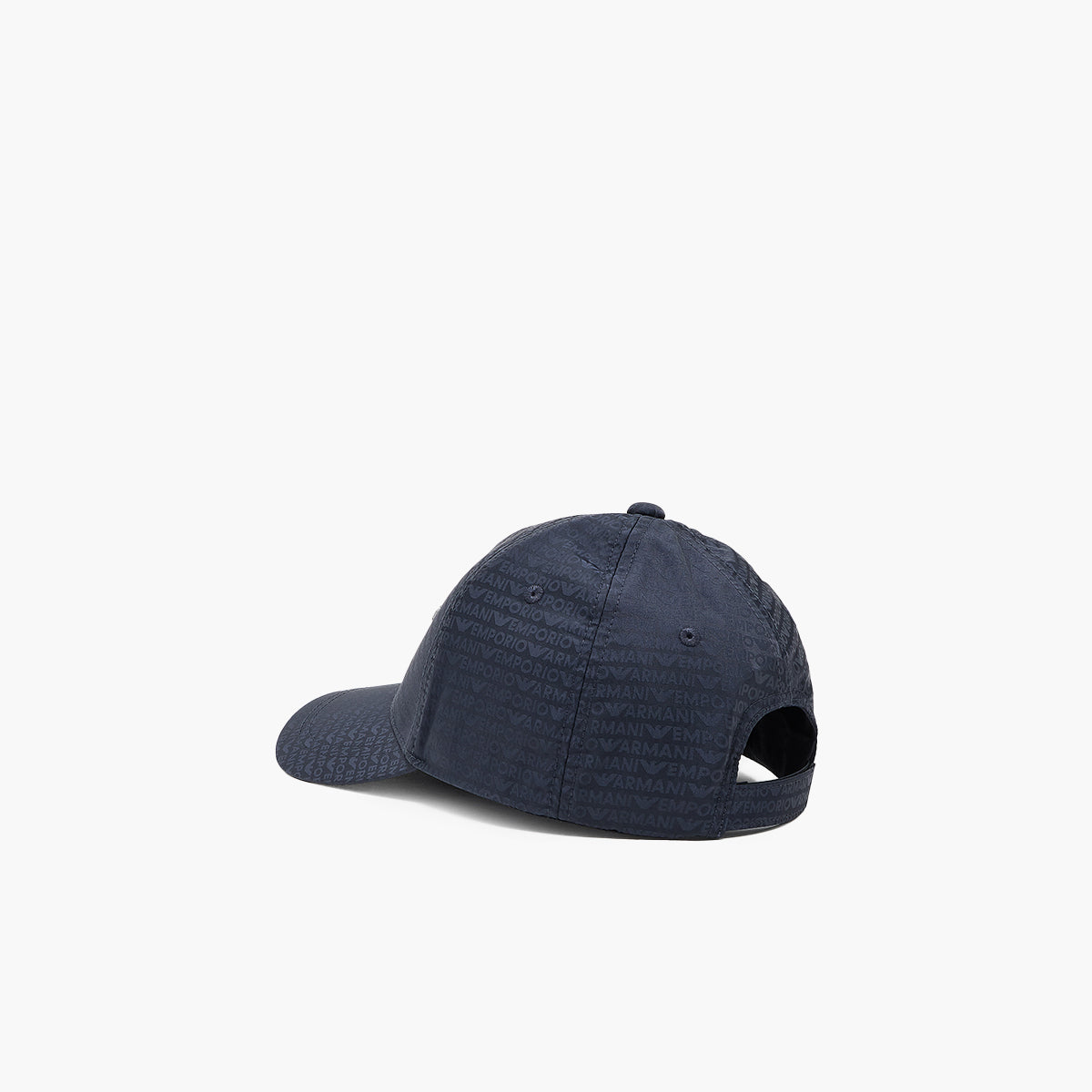 Emporio Armani All-Over Jacquard Logo Baseball Cap With Metal Plate Logo | LEVISONS