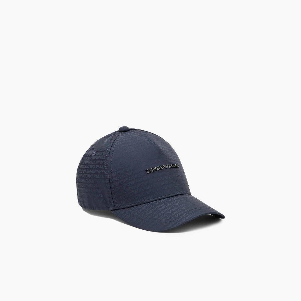 Emporio Armani All-Over Jacquard Logo Baseball Cap With Metal Plate Logo | LEVISONS