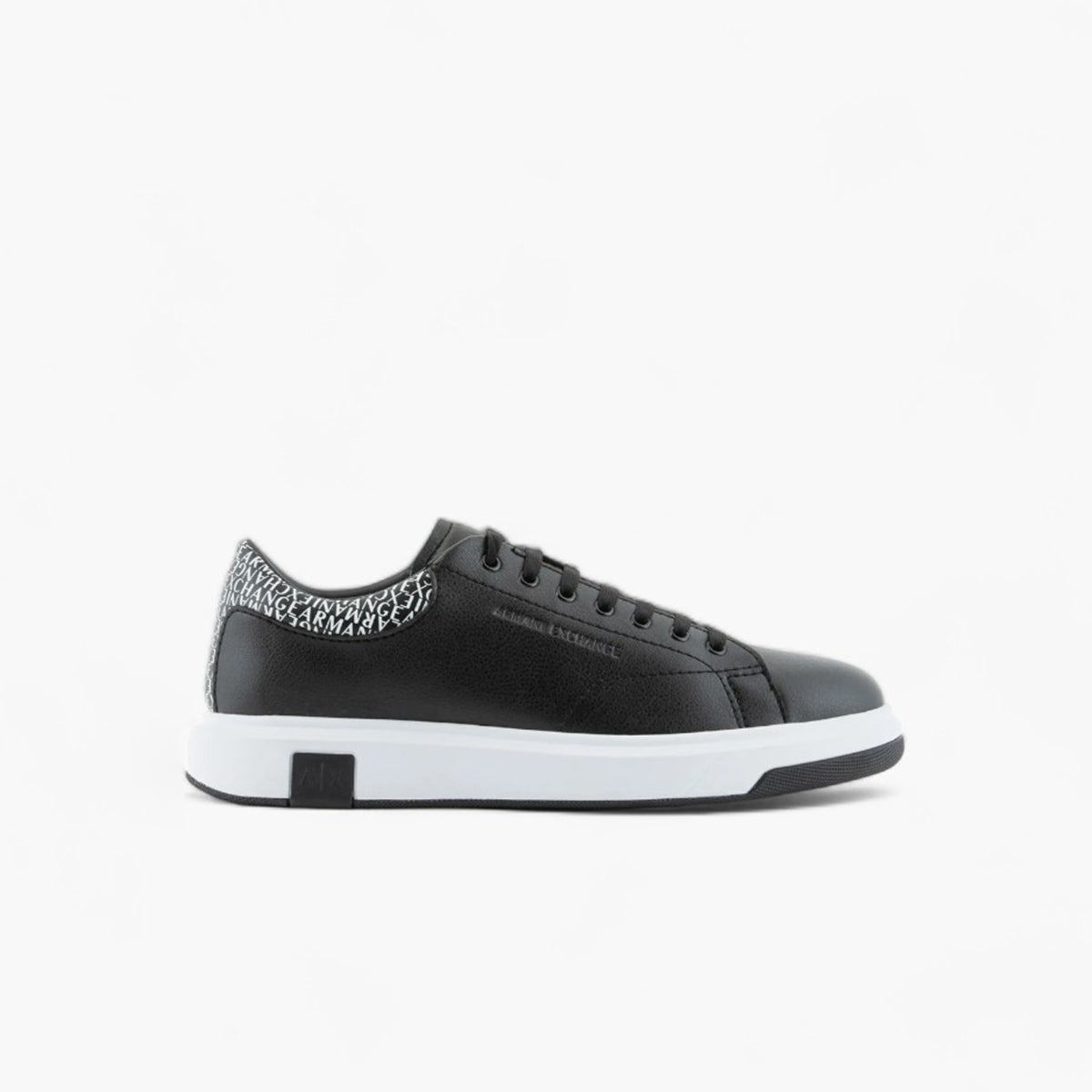 Armani Exchange Coated Sneaker With All Over Logo On The Collar | LEVISONS