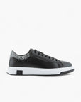 Armani Exchange Coated Sneaker With All Over Logo On The Collar | LEVISONS