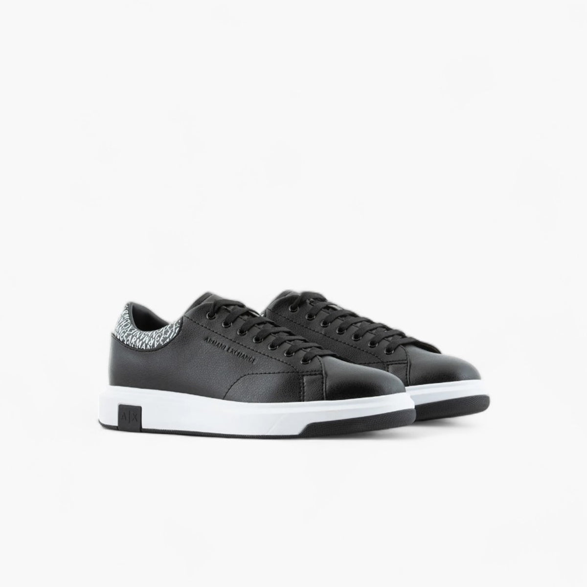 Armani Exchange Coated Sneaker With All Over Logo On The Collar | LEVISONS