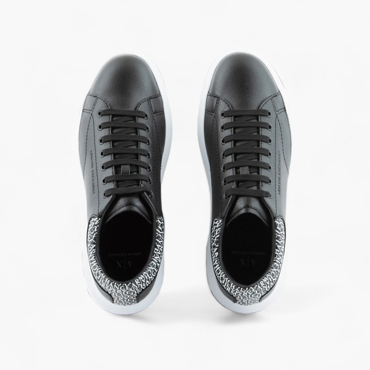 Armani Exchange Coated Sneaker With All Over Logo On The Collar | LEVISONS