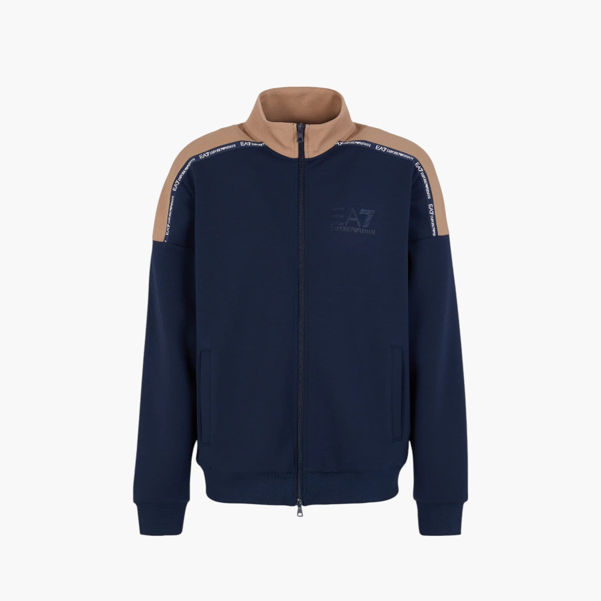 EA7 Logo Series Modern Fit Sustainable Tracksuit Top | LEVISONS
